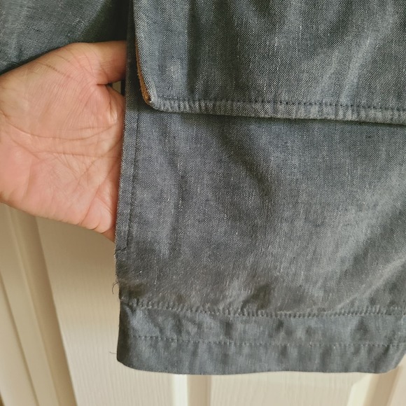 HICKEY FREEMAN 100% Linen Storm‎ System Zip Front Anorak Jacket Men's XXL - Picture 7 of 16